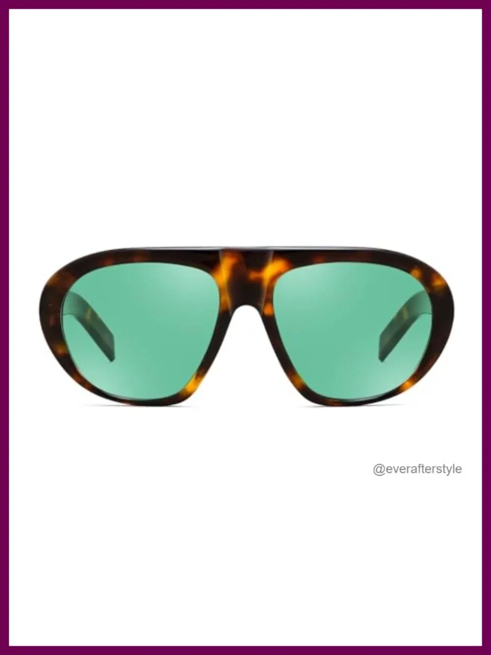 Oversized Retro Aviator Sunglasses UV Protection